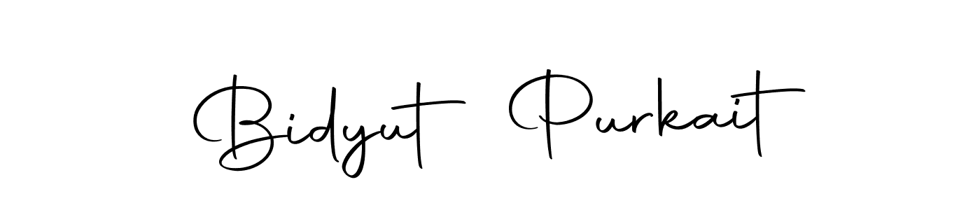 Create a beautiful signature design for name Bidyut Purkait. With this signature (Autography-DOLnW) fonts, you can make a handwritten signature for free. Bidyut Purkait signature style 10 images and pictures png