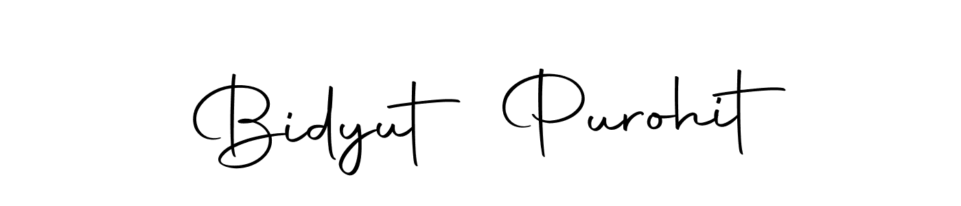 Create a beautiful signature design for name Bidyut Purohit. With this signature (Autography-DOLnW) fonts, you can make a handwritten signature for free. Bidyut Purohit signature style 10 images and pictures png