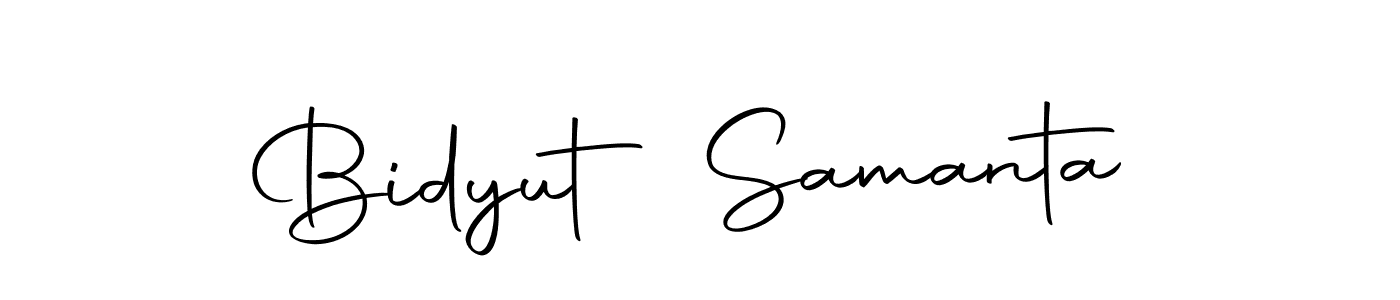 How to make Bidyut Samanta name signature. Use Autography-DOLnW style for creating short signs online. This is the latest handwritten sign. Bidyut Samanta signature style 10 images and pictures png