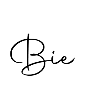 You should practise on your own different ways (Autography-DOLnW) to write your name (Bie) in signature. don't let someone else do it for you. Bie signature style 10 images and pictures png