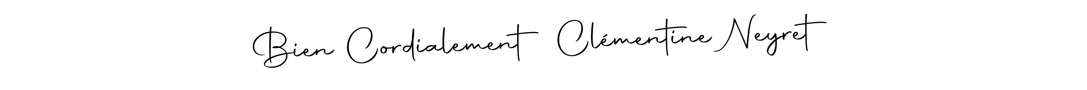 How to make Bien Cordialement Clémentine Neyret signature? Autography-DOLnW is a professional autograph style. Create handwritten signature for Bien Cordialement Clémentine Neyret name. Bien Cordialement Clémentine Neyret signature style 10 images and pictures png