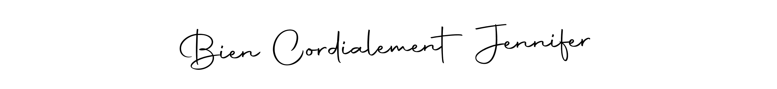 Best and Professional Signature Style for Bien Cordialement Jennifer. Autography-DOLnW Best Signature Style Collection. Bien Cordialement Jennifer signature style 10 images and pictures png