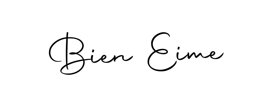 You should practise on your own different ways (Autography-DOLnW) to write your name (Bien Eime) in signature. don't let someone else do it for you. Bien Eime signature style 10 images and pictures png