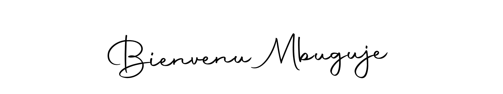 The best way (Autography-DOLnW) to make a short signature is to pick only two or three words in your name. The name Bienvenu Mbuguje include a total of six letters. For converting this name. Bienvenu Mbuguje signature style 10 images and pictures png