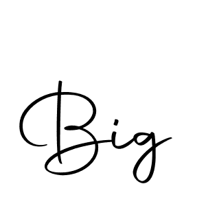 Design your own signature with our free online signature maker. With this signature software, you can create a handwritten (Autography-DOLnW) signature for name Big. Big signature style 10 images and pictures png