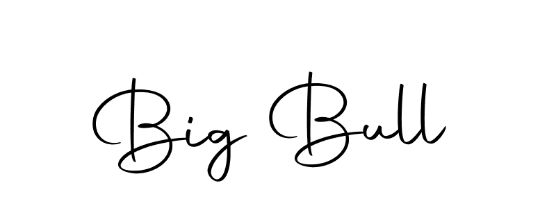 Design your own signature with our free online signature maker. With this signature software, you can create a handwritten (Autography-DOLnW) signature for name Big Bull. Big Bull signature style 10 images and pictures png