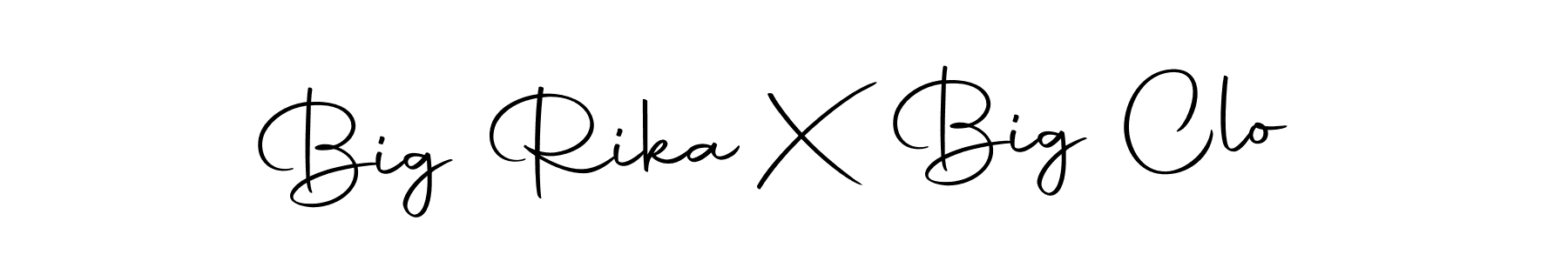 You should practise on your own different ways (Autography-DOLnW) to write your name (Big Rika X Big Clo) in signature. don't let someone else do it for you. Big Rika X Big Clo signature style 10 images and pictures png