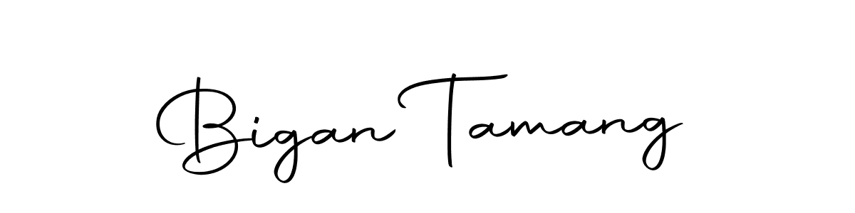 Use a signature maker to create a handwritten signature online. With this signature software, you can design (Autography-DOLnW) your own signature for name Bigan Tamang. Bigan Tamang signature style 10 images and pictures png