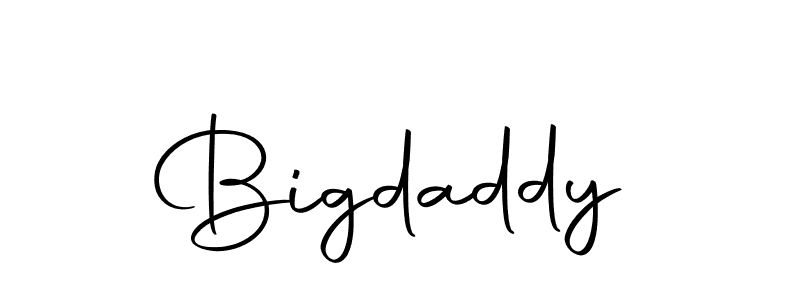 You should practise on your own different ways (Autography-DOLnW) to write your name (Bigdaddy) in signature. don't let someone else do it for you. Bigdaddy signature style 10 images and pictures png