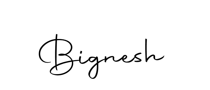 Create a beautiful signature design for name Bignesh. With this signature (Autography-DOLnW) fonts, you can make a handwritten signature for free. Bignesh signature style 10 images and pictures png