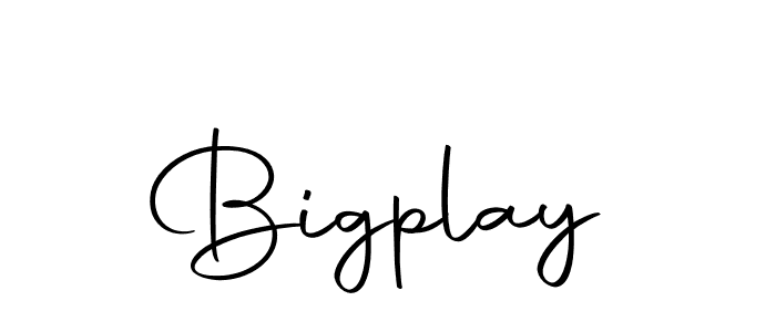 Create a beautiful signature design for name Bigplay. With this signature (Autography-DOLnW) fonts, you can make a handwritten signature for free. Bigplay signature style 10 images and pictures png