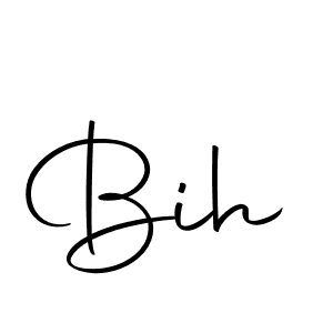 Design your own signature with our free online signature maker. With this signature software, you can create a handwritten (Autography-DOLnW) signature for name Bih. Bih signature style 10 images and pictures png