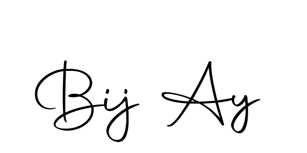 The best way (Autography-DOLnW) to make a short signature is to pick only two or three words in your name. The name Bij Ay include a total of six letters. For converting this name. Bij Ay signature style 10 images and pictures png