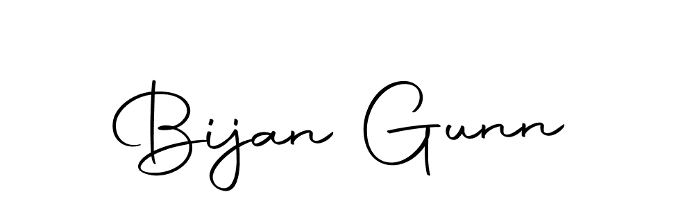 How to make Bijan Gunn name signature. Use Autography-DOLnW style for creating short signs online. This is the latest handwritten sign. Bijan Gunn signature style 10 images and pictures png