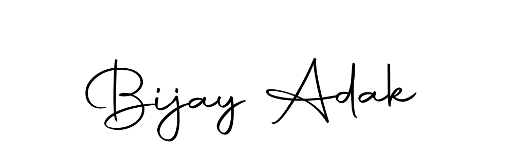 How to make Bijay Adak name signature. Use Autography-DOLnW style for creating short signs online. This is the latest handwritten sign. Bijay Adak signature style 10 images and pictures png