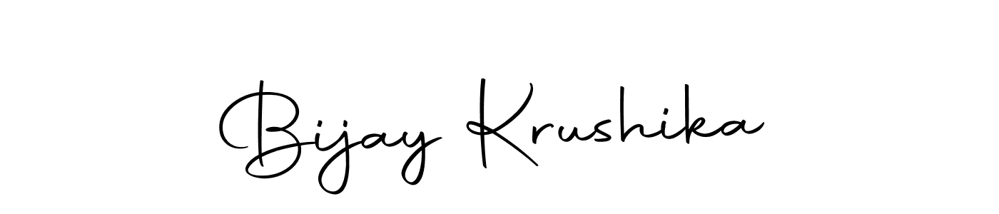 Make a beautiful signature design for name Bijay Krushika. With this signature (Autography-DOLnW) style, you can create a handwritten signature for free. Bijay Krushika signature style 10 images and pictures png