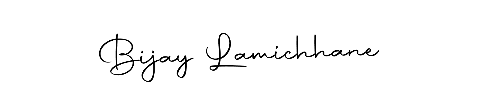 Design your own signature with our free online signature maker. With this signature software, you can create a handwritten (Autography-DOLnW) signature for name Bijay Lamichhane. Bijay Lamichhane signature style 10 images and pictures png