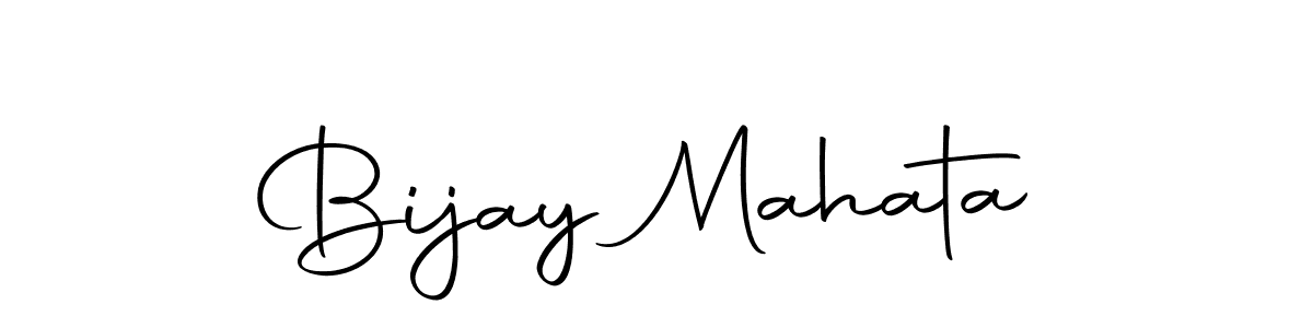 Create a beautiful signature design for name Bijay Mahata. With this signature (Autography-DOLnW) fonts, you can make a handwritten signature for free. Bijay Mahata signature style 10 images and pictures png