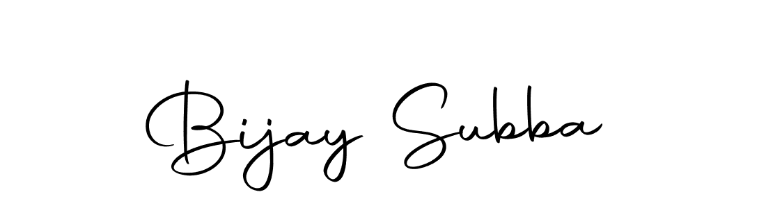 Make a beautiful signature design for name Bijay Subba. With this signature (Autography-DOLnW) style, you can create a handwritten signature for free. Bijay Subba signature style 10 images and pictures png