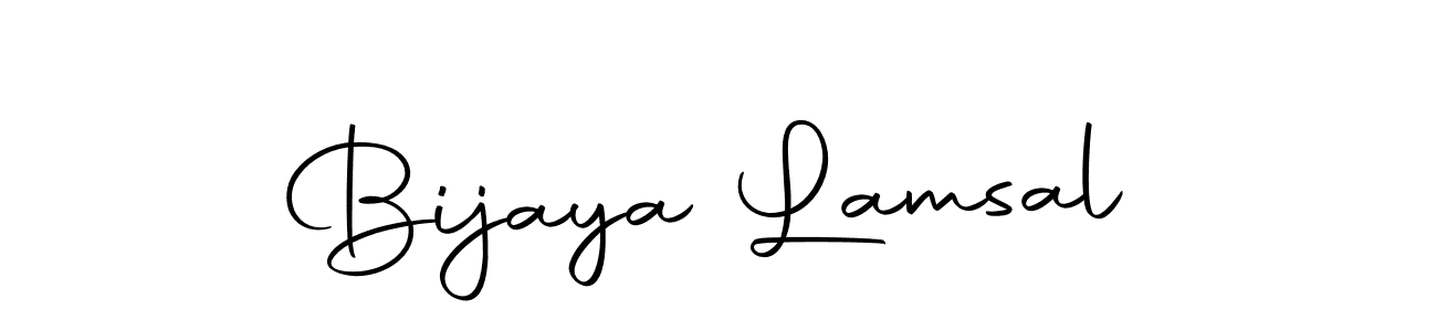 You should practise on your own different ways (Autography-DOLnW) to write your name (Bijaya Lamsal) in signature. don't let someone else do it for you. Bijaya Lamsal signature style 10 images and pictures png