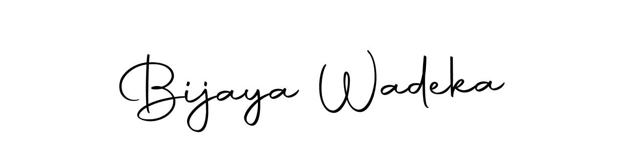 Create a beautiful signature design for name Bijaya Wadeka. With this signature (Autography-DOLnW) fonts, you can make a handwritten signature for free. Bijaya Wadeka signature style 10 images and pictures png