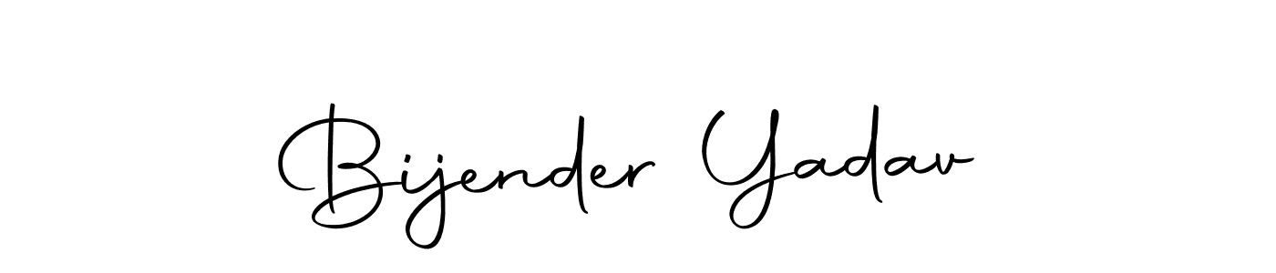 Use a signature maker to create a handwritten signature online. With this signature software, you can design (Autography-DOLnW) your own signature for name Bijender Yadav. Bijender Yadav signature style 10 images and pictures png