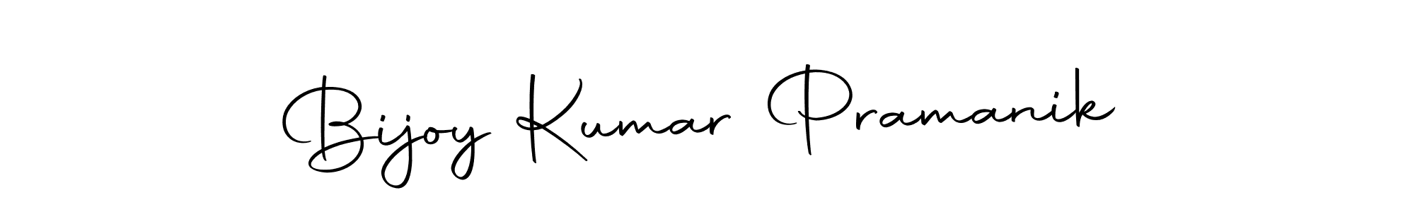 How to make Bijoy Kumar Pramanik name signature. Use Autography-DOLnW style for creating short signs online. This is the latest handwritten sign. Bijoy Kumar Pramanik signature style 10 images and pictures png