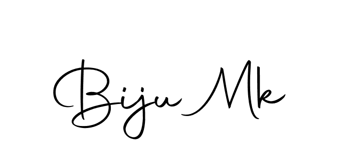 You should practise on your own different ways (Autography-DOLnW) to write your name (Biju Mk) in signature. don't let someone else do it for you. Biju Mk signature style 10 images and pictures png