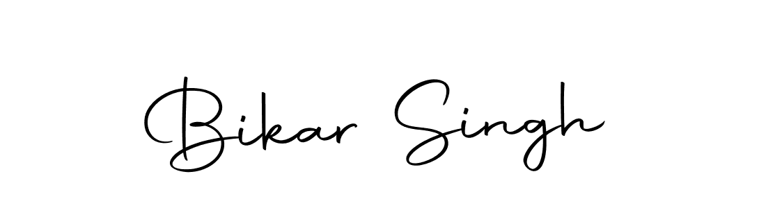 Create a beautiful signature design for name Bikar Singh. With this signature (Autography-DOLnW) fonts, you can make a handwritten signature for free. Bikar Singh signature style 10 images and pictures png