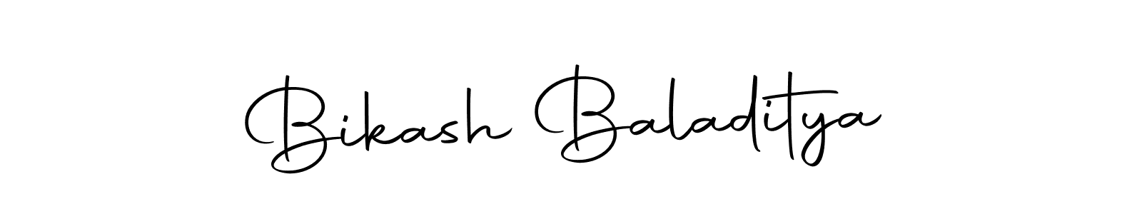 How to make Bikash Baladitya name signature. Use Autography-DOLnW style for creating short signs online. This is the latest handwritten sign. Bikash Baladitya signature style 10 images and pictures png