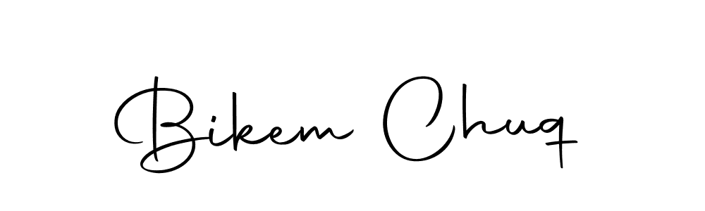 Create a beautiful signature design for name Bikem Chuq. With this signature (Autography-DOLnW) fonts, you can make a handwritten signature for free. Bikem Chuq signature style 10 images and pictures png