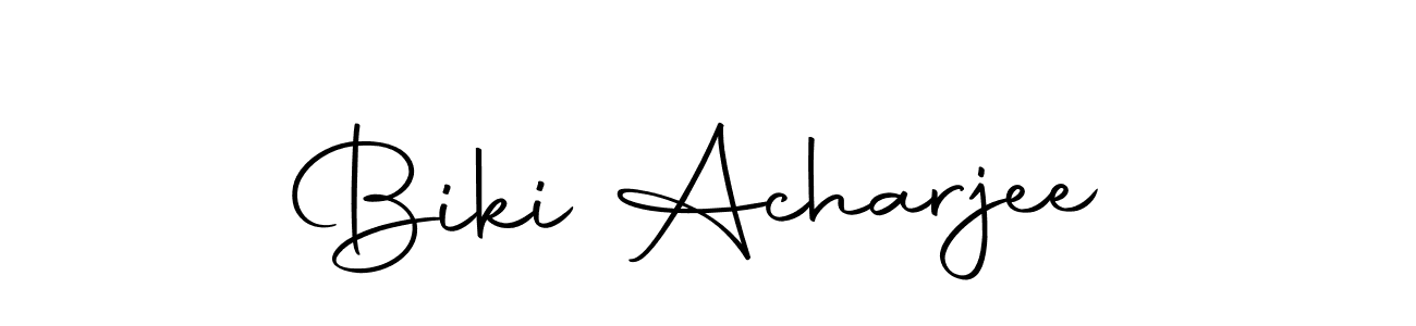 Similarly Autography-DOLnW is the best handwritten signature design. Signature creator online .You can use it as an online autograph creator for name Biki Acharjee. Biki Acharjee signature style 10 images and pictures png