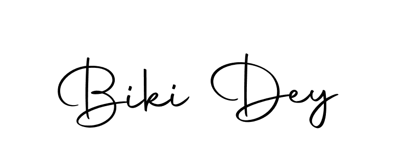 Use a signature maker to create a handwritten signature online. With this signature software, you can design (Autography-DOLnW) your own signature for name Biki Dey. Biki Dey signature style 10 images and pictures png