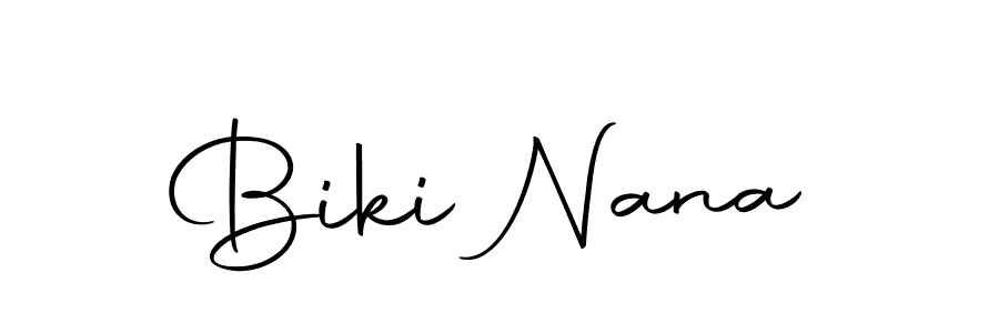 Create a beautiful signature design for name Biki Nana. With this signature (Autography-DOLnW) fonts, you can make a handwritten signature for free. Biki Nana signature style 10 images and pictures png