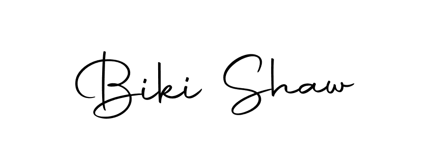 Biki Shaw stylish signature style. Best Handwritten Sign (Autography-DOLnW) for my name. Handwritten Signature Collection Ideas for my name Biki Shaw. Biki Shaw signature style 10 images and pictures png