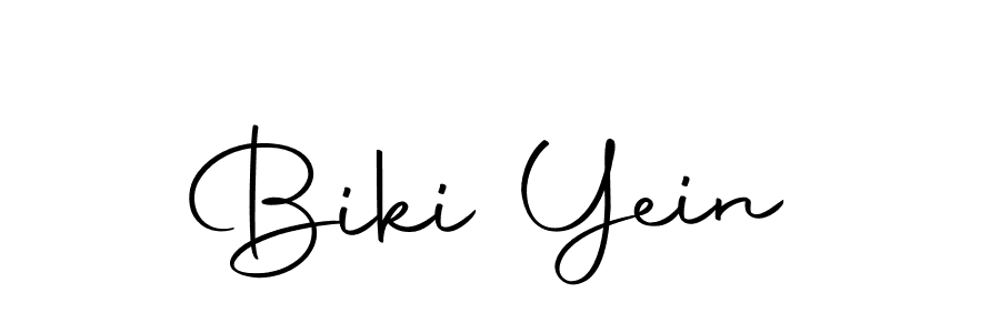 The best way (Autography-DOLnW) to make a short signature is to pick only two or three words in your name. The name Biki Yein include a total of six letters. For converting this name. Biki Yein signature style 10 images and pictures png