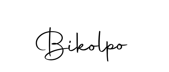 How to make Bikolpo name signature. Use Autography-DOLnW style for creating short signs online. This is the latest handwritten sign. Bikolpo signature style 10 images and pictures png