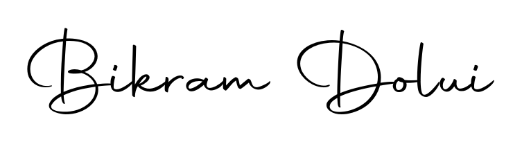 Make a beautiful signature design for name Bikram Dolui. Use this online signature maker to create a handwritten signature for free. Bikram Dolui signature style 10 images and pictures png