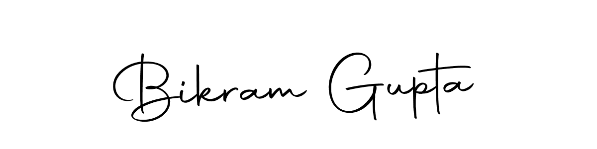 How to make Bikram Gupta name signature. Use Autography-DOLnW style for creating short signs online. This is the latest handwritten sign. Bikram Gupta signature style 10 images and pictures png