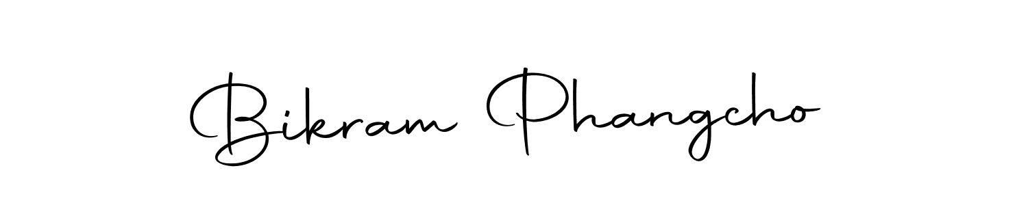 You can use this online signature creator to create a handwritten signature for the name Bikram Phangcho. This is the best online autograph maker. Bikram Phangcho signature style 10 images and pictures png