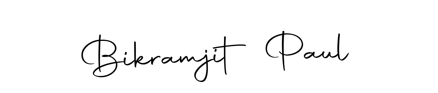 You should practise on your own different ways (Autography-DOLnW) to write your name (Bikramjit Paul) in signature. don't let someone else do it for you. Bikramjit Paul signature style 10 images and pictures png