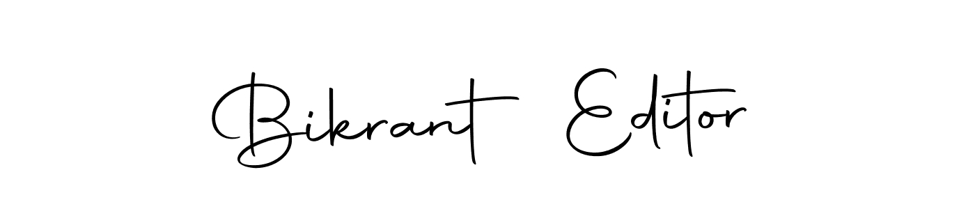 The best way (Autography-DOLnW) to make a short signature is to pick only two or three words in your name. The name Bikrant Editor include a total of six letters. For converting this name. Bikrant Editor signature style 10 images and pictures png