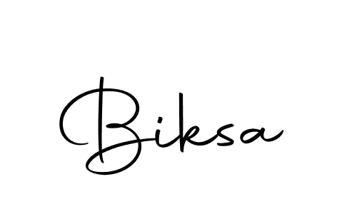 Create a beautiful signature design for name Biksa. With this signature (Autography-DOLnW) fonts, you can make a handwritten signature for free. Biksa signature style 10 images and pictures png