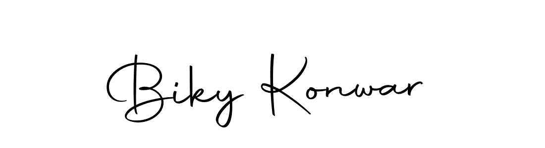 How to make Biky Konwar signature? Autography-DOLnW is a professional autograph style. Create handwritten signature for Biky Konwar name. Biky Konwar signature style 10 images and pictures png