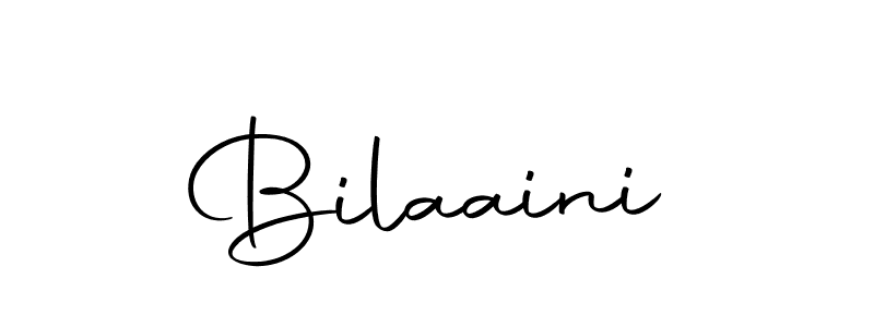 Design your own signature with our free online signature maker. With this signature software, you can create a handwritten (Autography-DOLnW) signature for name Bilaaini. Bilaaini signature style 10 images and pictures png