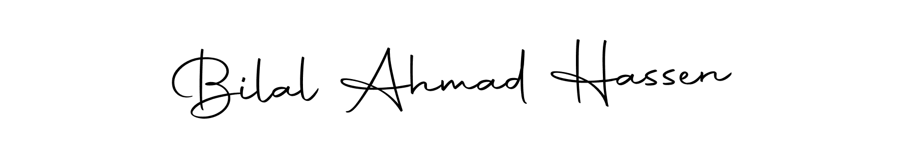 Bilal Ahmad Hassen stylish signature style. Best Handwritten Sign (Autography-DOLnW) for my name. Handwritten Signature Collection Ideas for my name Bilal Ahmad Hassen. Bilal Ahmad Hassen signature style 10 images and pictures png