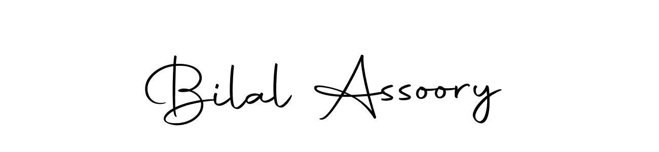 Create a beautiful signature design for name Bilal Assoory. With this signature (Autography-DOLnW) fonts, you can make a handwritten signature for free. Bilal Assoory signature style 10 images and pictures png