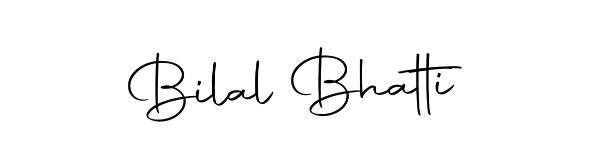 Create a beautiful signature design for name Bilal Bhatti. With this signature (Autography-DOLnW) fonts, you can make a handwritten signature for free. Bilal Bhatti signature style 10 images and pictures png