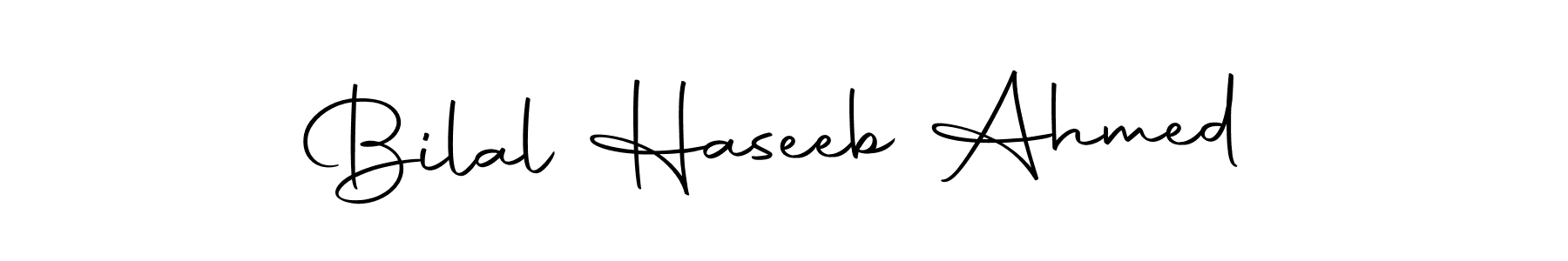 Use a signature maker to create a handwritten signature online. With this signature software, you can design (Autography-DOLnW) your own signature for name Bilal Haseeb Ahmed. Bilal Haseeb Ahmed signature style 10 images and pictures png