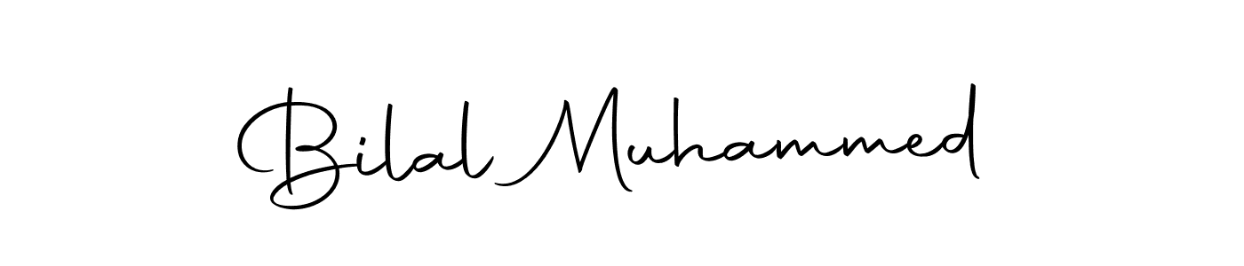 Create a beautiful signature design for name Bilal Muhammed. With this signature (Autography-DOLnW) fonts, you can make a handwritten signature for free. Bilal Muhammed signature style 10 images and pictures png